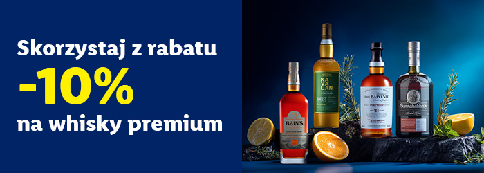 Skorzystaj z rabatu - 10 % na whisky premium